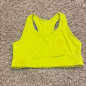 Fabletics Neon Yellow Sports Bra